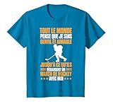 Drôle Hockey Sur Glace Regardent Un Match De Hockey Avec Moi T-Shirt