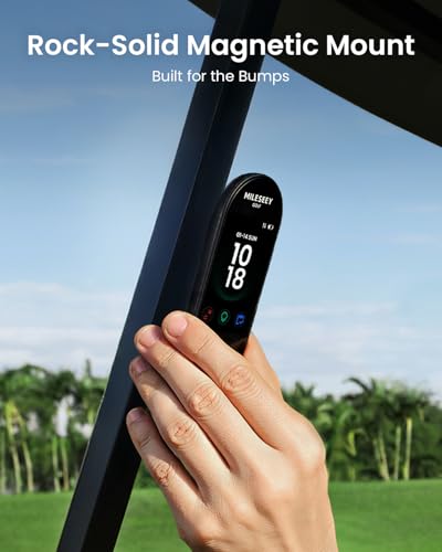 MILESEEY GeneSonic Go Handheld Golf GPS Rangefinder, 43000+ No Subscription Preloaded Courses, Auto Hole Golf Yardage Device, Touchscreen, 10H Battery, Magnetic, Waterproof, Hazard, Green Distances