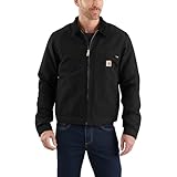 Carhartt Men's Iconic J01 Duck Detroit Jacket, Black, X-Large