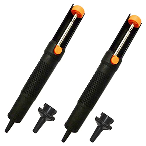 2 Pack Powerful Solder Sucker with PTFE Nozzle, ESD Safe, 7.3