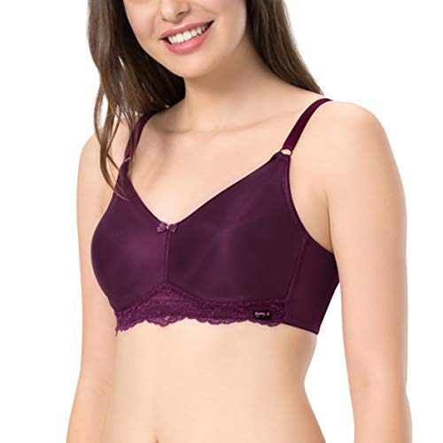 Image of Amante Every de Black Solid Non-Wired Non Padded Everyday Bra
