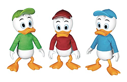 Beast Kingdom DuckTales: Huey, Dewey and Louie DAH-069 Dynamic 8ction Action Figure Set, Multicolor