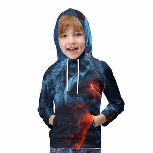 Pulls à capuche adolescents garçons chauds et résistants 8-10Y
