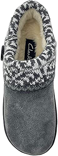 Image of Clarks Women's Knit Scuff Slippers
