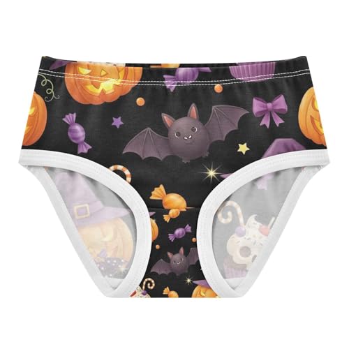 Halloween Lanterns Underwear Toddler Girl, Girls Cotton Underwear, 2T–8 Years