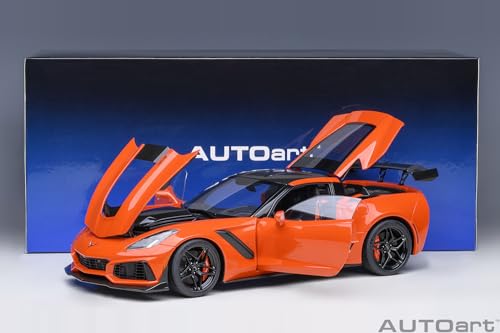 Autoart 2019 Chevrolet Corvette C7 ZR1 Sebring Orange Tintcoat 1/18 miniatura 7
