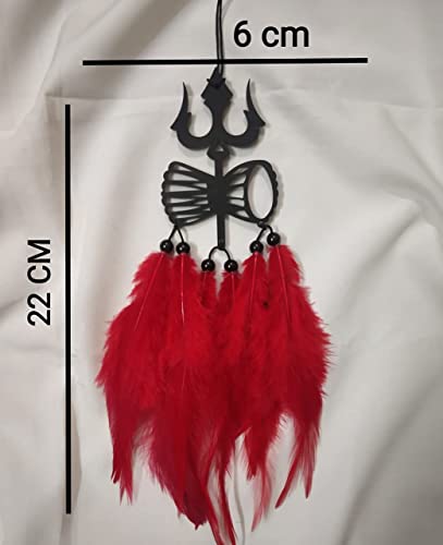 Image of Spiritual Car Hanging Accessories: Elevate Car, Home, and Office Decor with Divine God Elegance (Shiva Trishul)