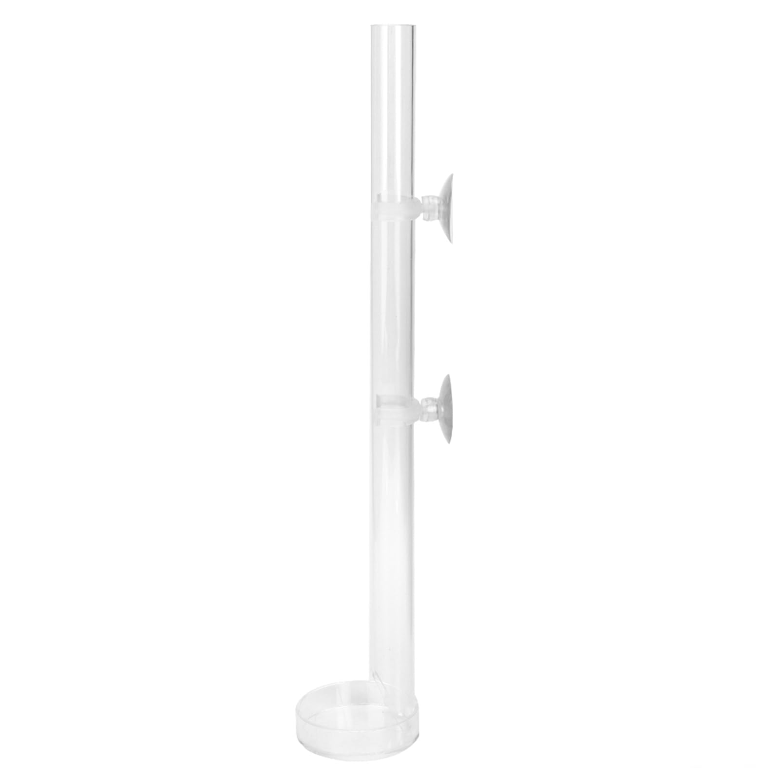 Miska do karmienia krewetek Rura do karmienia akwarium Akrylowa przezroczysta miska do karmienia Krewetki z rurką z przyssawką i miską do karmienia krewetek (32 cm)