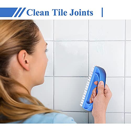 Shunwei Stiff Bristles Grout Cleaner Brush Shower Grout Scrubber Cleaning Brush For Tile Blue #TOP3