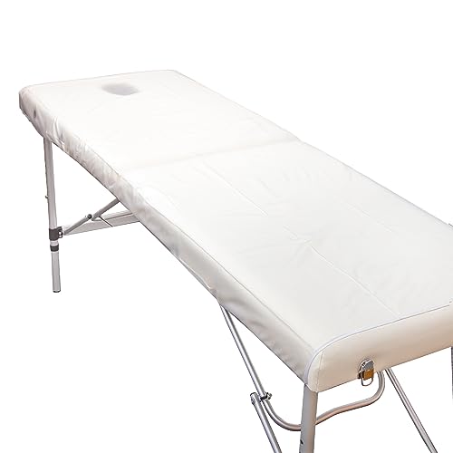 Cubierta de PVC para mesa de masaje con cintas protector de camilla 5