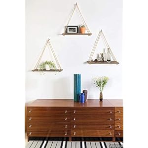 Mkonowoodhangingshelvesforwallbohodecorswingroperusticfloatingshelfsetof3walldisplayshelvinghomeorganizerrackforlivingroombedroombathroomkitchenbrown  Urban Country Home Decor Mkono wood hanging shelves for wall boho decor swing rope rustic floating shelf set of 3 wall display shelving home organizer rack for living room bedroom bathroom kitchenbrown  urban country home decor