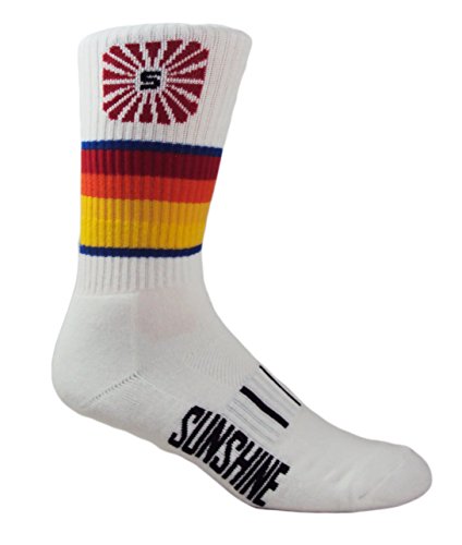Youth Black Sunshine Volleyball Performance Crew Socks