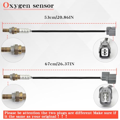 2Pcs Sensor de Oxígeno Compatible Honda Civic 1999-2005 miniatura 4