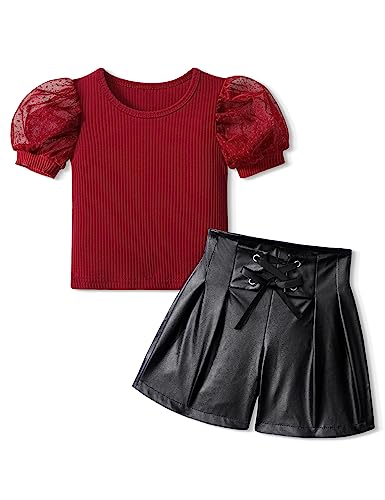 KANGKANG Toddler Girl Clothes Toddler Girl Summer Outfits Toddler Girl Summer Clothes Toddler Girl Summer Clothes Red Outfits