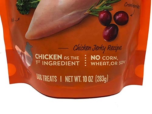 Heritage Ranch Antioxidant Chicken Jerky Style Dog Treat That are Grain Free for Small and Large Dogs That Help Support Supports Health & Wellness, One - 10oz Bag