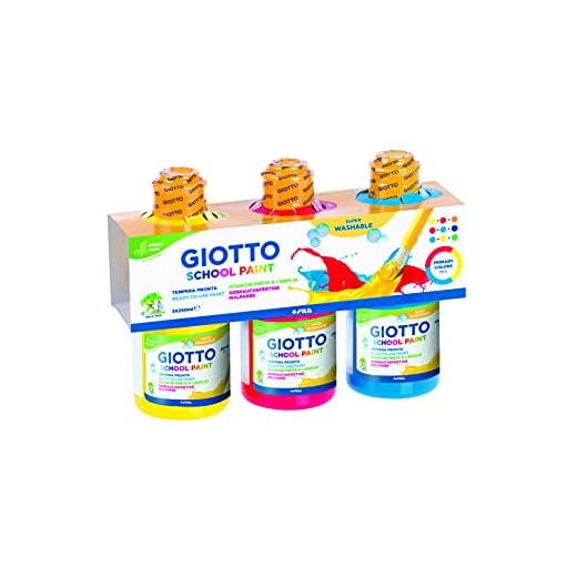 GIOTTO Set 3 Flaconi Tempera Primaria