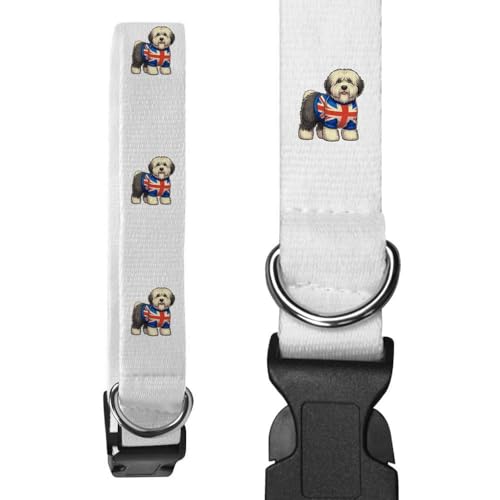 Azeeda Large 'Old English Sheepdog' Dog Collar (PR00081886)