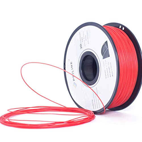 Priline Petg-1Kg 1.75 3D Printer Filament, Dimensional Accuracy +/- 0.03 Mm, 1Kg Spool, 1.75 Mm, Red #TOP1