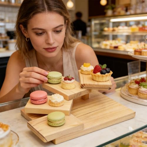 Plateau à sushi en bois pour éviter les tables surchargées en buffet