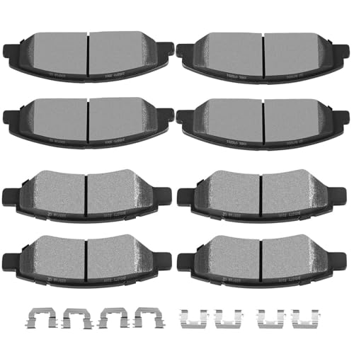 Image of SCITOO D1332 D1337 Front Rear Semi-Metal Brake Pads Sets Fit For Cadillac CTS 2008 2009 2010 2011 2012 2013 2014
