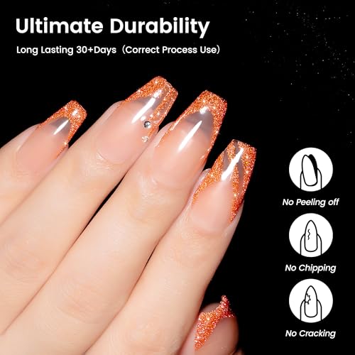 YTD Likomey Esmalte de Uñas Naranja Reflectivo 15ml miniatura 4