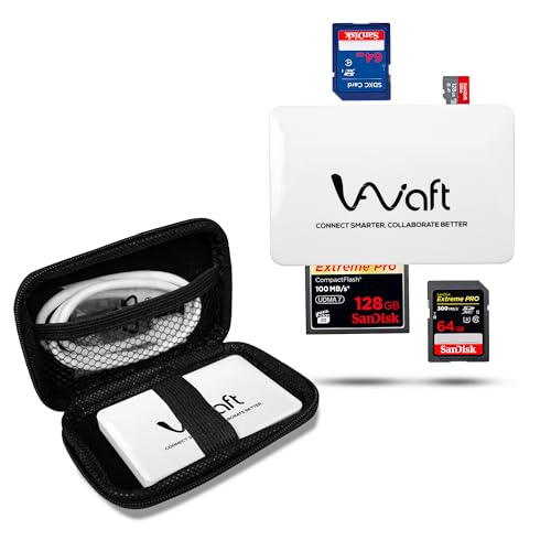 Image of AIWaft 4-in-1 USB 3.0 Multi-Card Reader with Micro SD, SD, CF, MS Support | High-Speed 5Gbps Data Transfer | Plug & Play | Compact & Durable Design for Windows & Mac