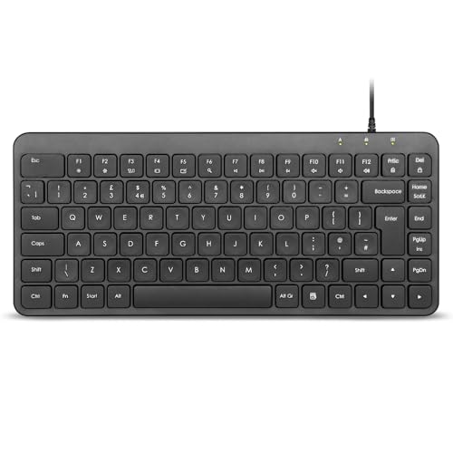 Mini clavier USB compact Perixx PERIBOARD-414 filaire touches silencieuses noir