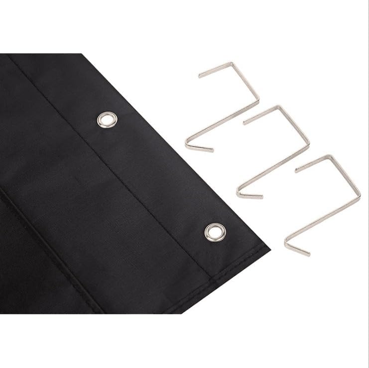 Miniatura 2 de MUKA Organizador de pared colgante para archivos, carpeta de archivos con 10 bolsillos con 3 ganchos en cascada, tabla de bolsillo para escuela,