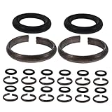 DIYEAH 20 Sätze Schlagschrauber Sicherungsringe und O ring Clips für Elektrowerkzeug Verschleißfest Präzise Passform Stabile Verbindung Kompatibel mit Quadratischem Vierkant ausgang für