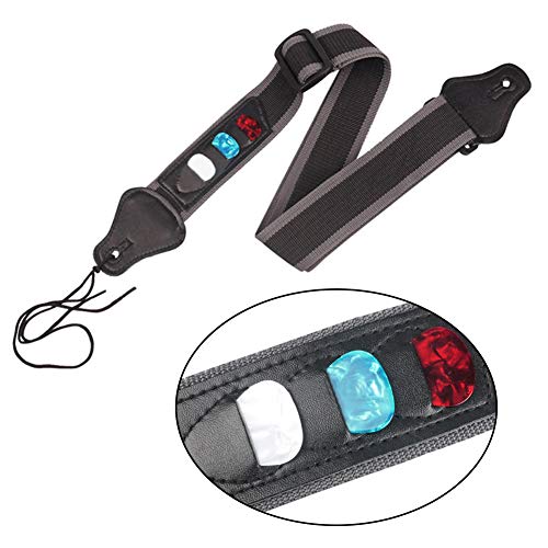Sangle de Guitare, Extrémité en Cuir, Sangle de Guitare Réglable, Convient aux Guitares électriques, Acoustiques et… - Les Beatles, Paul McCartney, John Lennon, RIngo Starr, George Harrison Sangle de Guitare, Extrémité en Cuir, Sangle de Guitare Réglable, Convient aux Guitares électriques, Acoustiques et… – Image 3