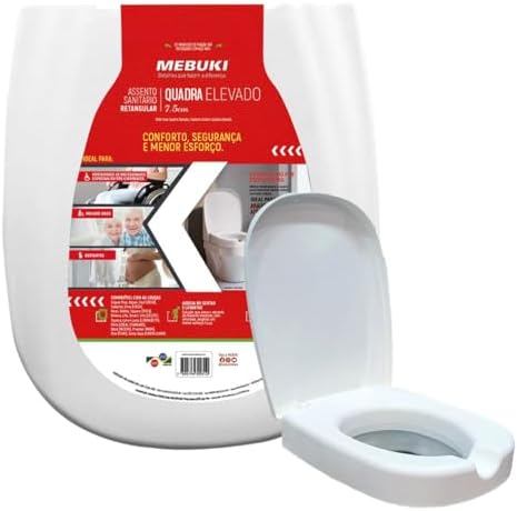 Tampa de Vaso Para Idoso E Pós-Cirurgia Assento Sanitário Elevado...