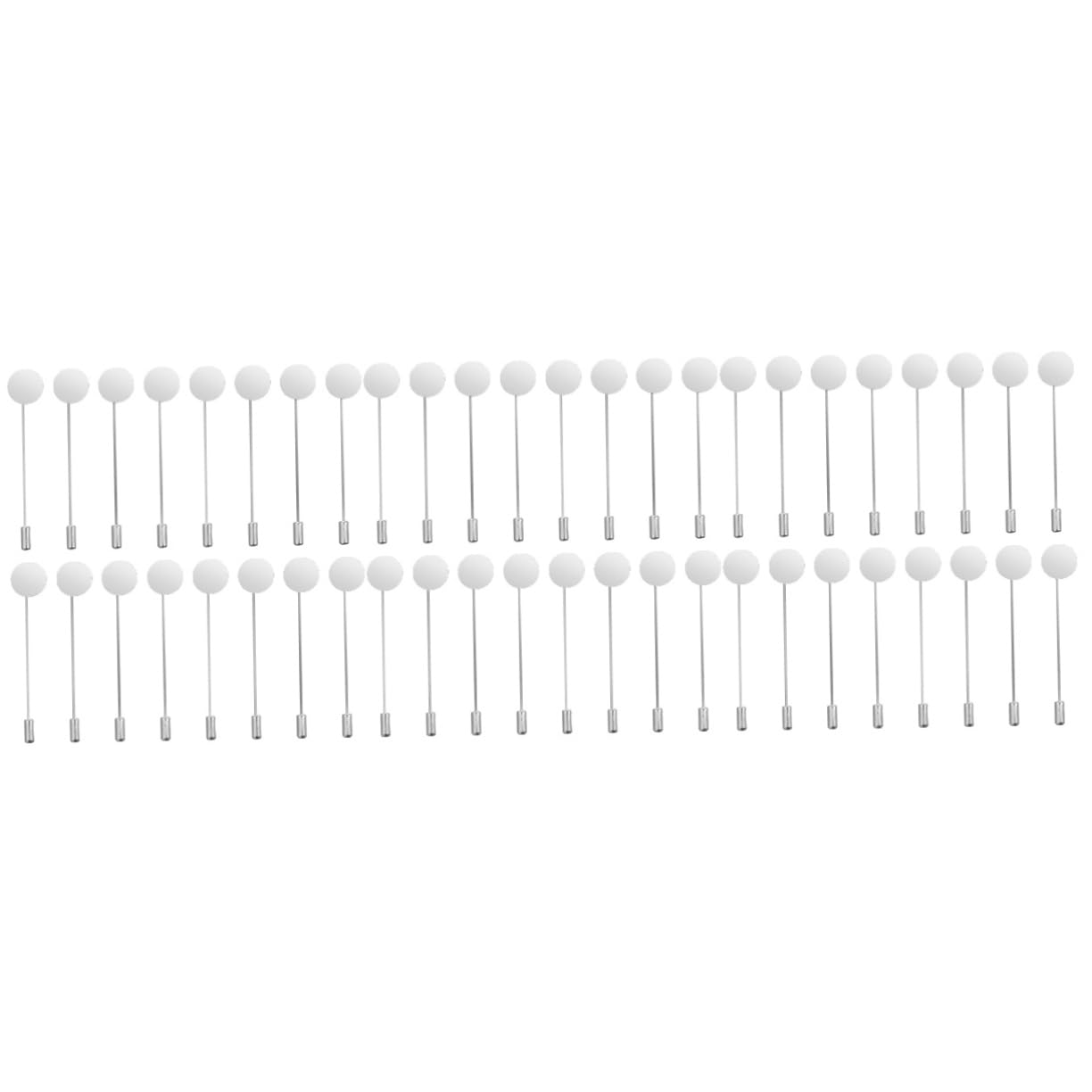 3 Set Innovativi Spille Con Spilla Di Sicurezza Con Vassoio Rotondo Set Di Gioielli Alla Moda Robusti in Metallo Color Argento 50 Pezzi * 3