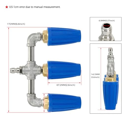 Triple Turbo Nozzle Pressure Washer Tip