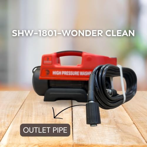 Image of Sparta SHW-1801-Wonder Clean |1800 Watt Heavy Duty 130 Bar High Pressure Washer for Cleaning Applications| One Stop Cleaning Machine for Car, AC, Home & Solar.