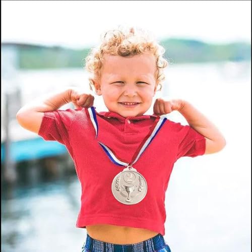 Miniatura 4 de Hoahamay 3 Piezas Medallas Digitales Con Cintas, Medallas De Metal, Premios Para Ganadores, Competiciones Atléticas, Competiciones De Juegos, Premios Deportivos Medallas De Oro, Plata Y Bronce