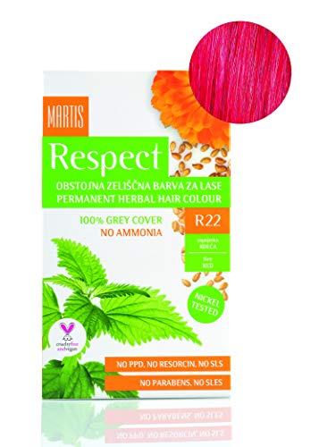 Haarfarbe Martis Respect “Ammonia-Free” Hair Color * FIRE RED - No. 22 Cover