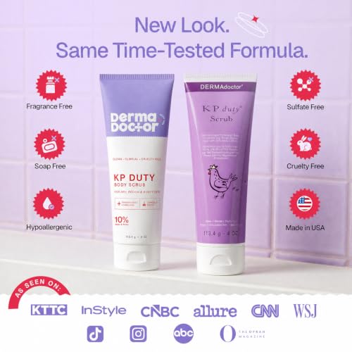 Image of DERMAdoctor KP Bump Eraser Body Scrub, 10% AHAs + PHAs, Keratosis Pilaris