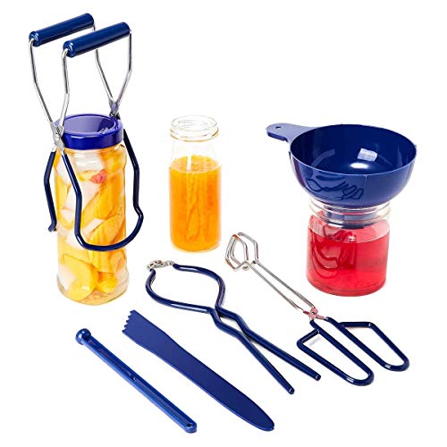 Pasuihcay Canning Kit Canning Tools Canning Supplies 6 Pcs,Canning Jar Lifter, Lid Lifter,Canning Tongs for Canning