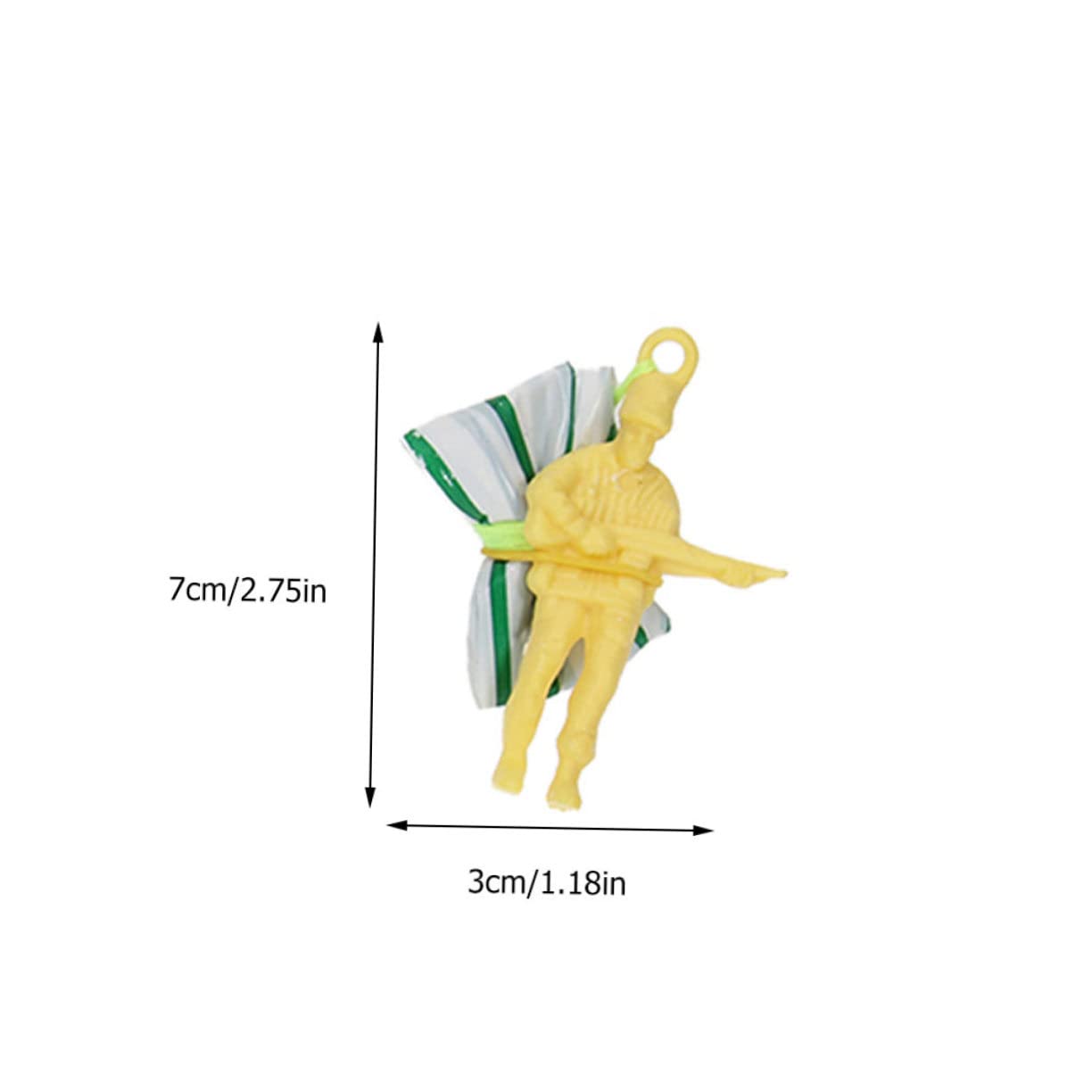 KOMBIUDA 12Pcs Soldier Parachute Outdoor Flying for Easy to Use Premium Engaging Playtime for Develops Skills and Creativity