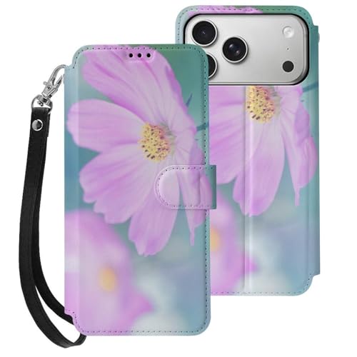 �蒠�^ �s���N�F�̃R�X���X�̉� �Ή� iPhone 17 Pro Max �P�[�X PU���U�[ ���z�^ �X�}�z�P�[�X �g�уP�[�X �}�O�l�b�g�� �g�уJ�o�[ �J�[�h���[ �y�� �S�ʕی� �X�^���h�@�\ ���j���M�t�g fgghn256