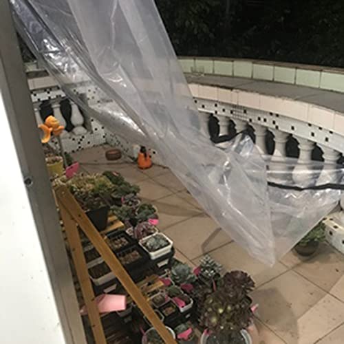 Lona impermeable transparente contra viento y lluvia en balcones 6