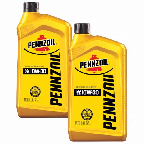 Pennzoil 10W-30 Motor Oil, 1-Quart | Conventional | Pack of ...