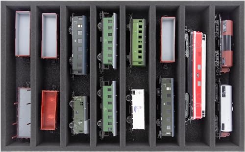 Incrustation de mousse OO Feldherr DS050A004, l'écrin haut de gamme pour trains miniatures