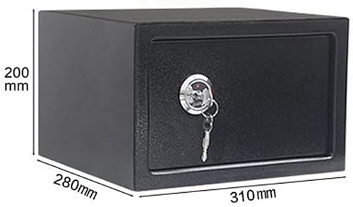 Miniatura 7 de Caja fuerte pequeña con llavecaja fuerte de alta seguridadcerradura de acero seguraoficina en casa caja de almacenamiento para dinero para ancianos