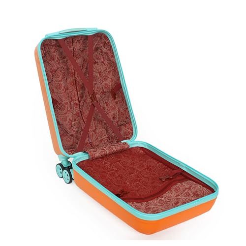 Mala Infantil Escolar/Viagem Com Giro 360º Skeet Resistente Laranja