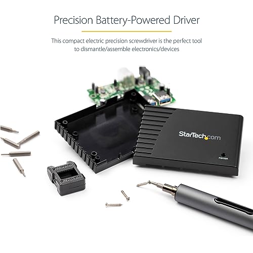 Image of StarTech 20-Bit Electric Precision Screwdriver Set, TAA (CTK20PCEDRIVE)