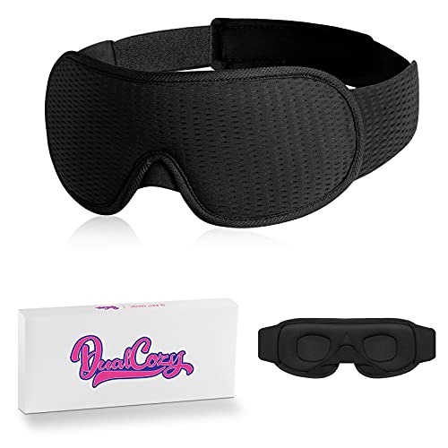 DualCozy Sleep Mask - Eye Mask for Sleeping - Blackout Blindfold for Sleeping - Sleep Mask for Men - Sleep Eye Mask for Women