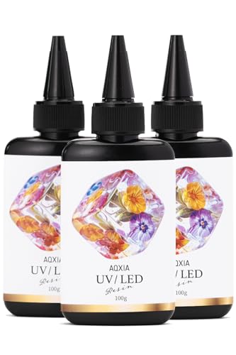 AQXIA 【レジン作家推薦】 レジン液 UV/LED対応 UVレジン セット 大容量 300g（Amazon）