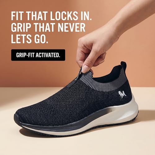Image of Neeman's Grip Fit Slip Ons for Men | Casual Shoes for Men | Lightweight & Comfortable | Trendy Stylish EVA Sole Shoes | Flexible, Breathable Walking Shoes for Men