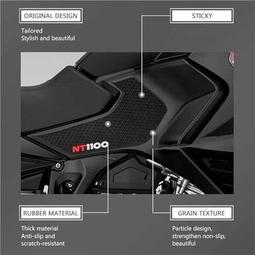 Protector antideslizante depósito gasolina motocicleta CBR600RR HRC acabado Black4 6